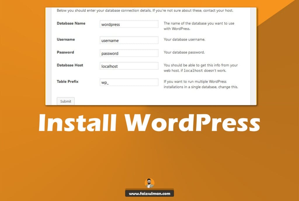 Install WordPress 